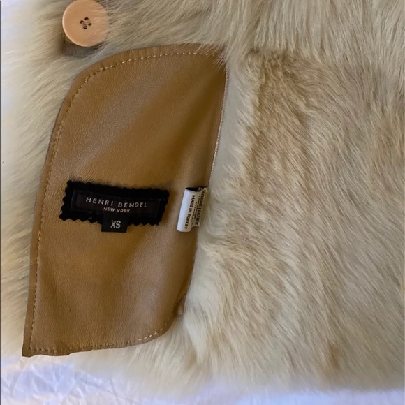 Genuine shearling vest XS Henri Bendel - Picture 3 of 4